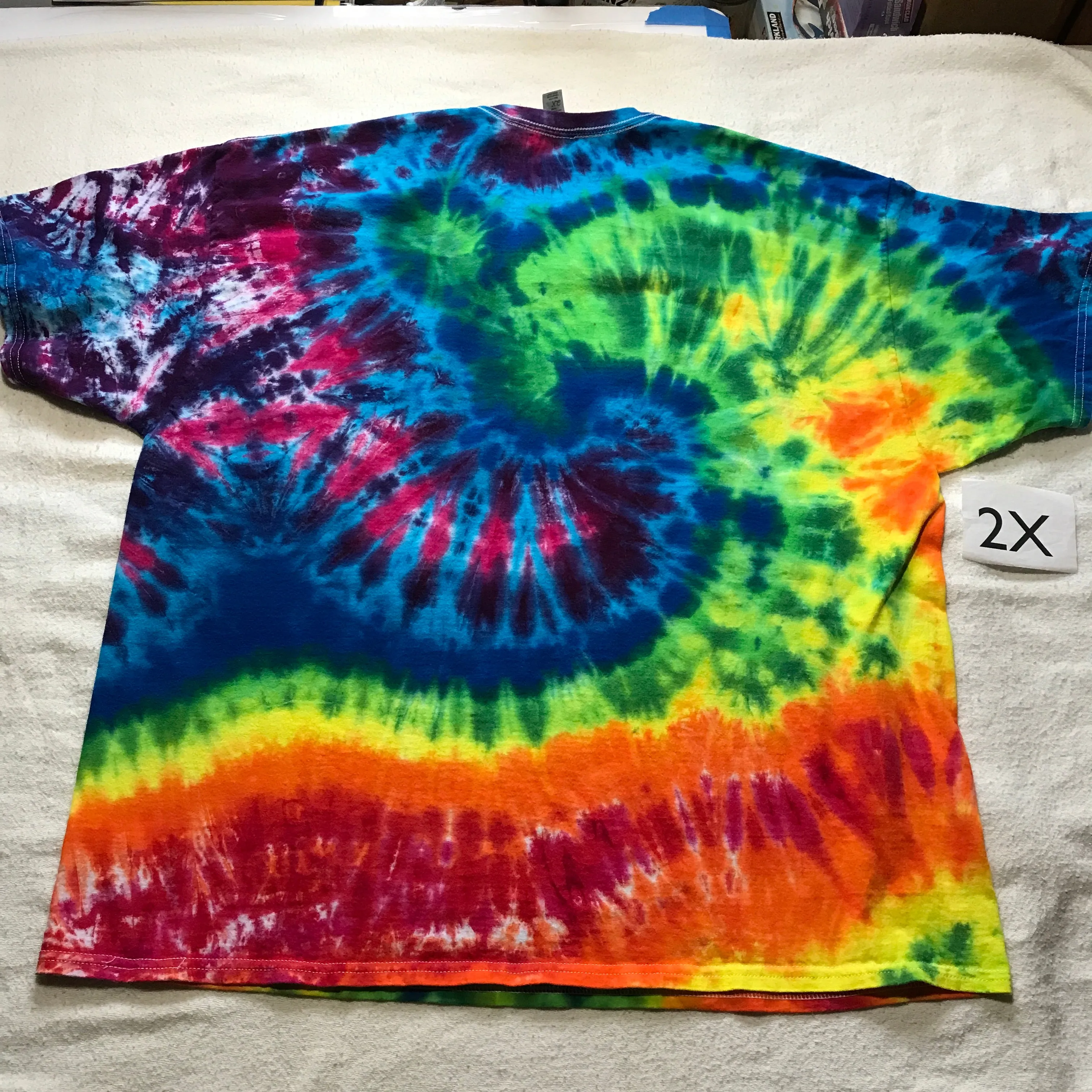 2X Intentionally Random Tie-Dye Tee