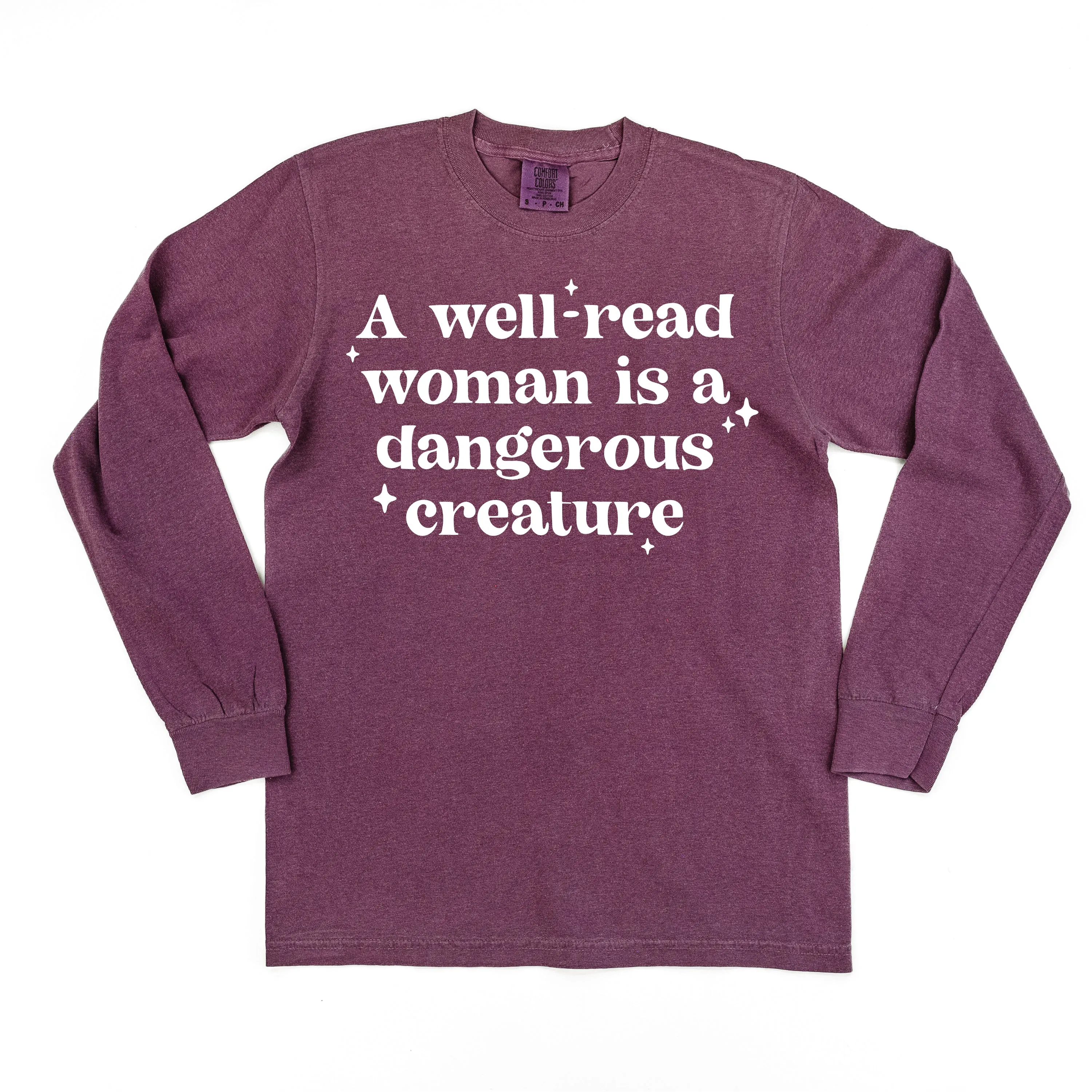 A Well-Read Woman Is A Dangerous Creature - LONG SLEEVE COMFORT COLORS TEE