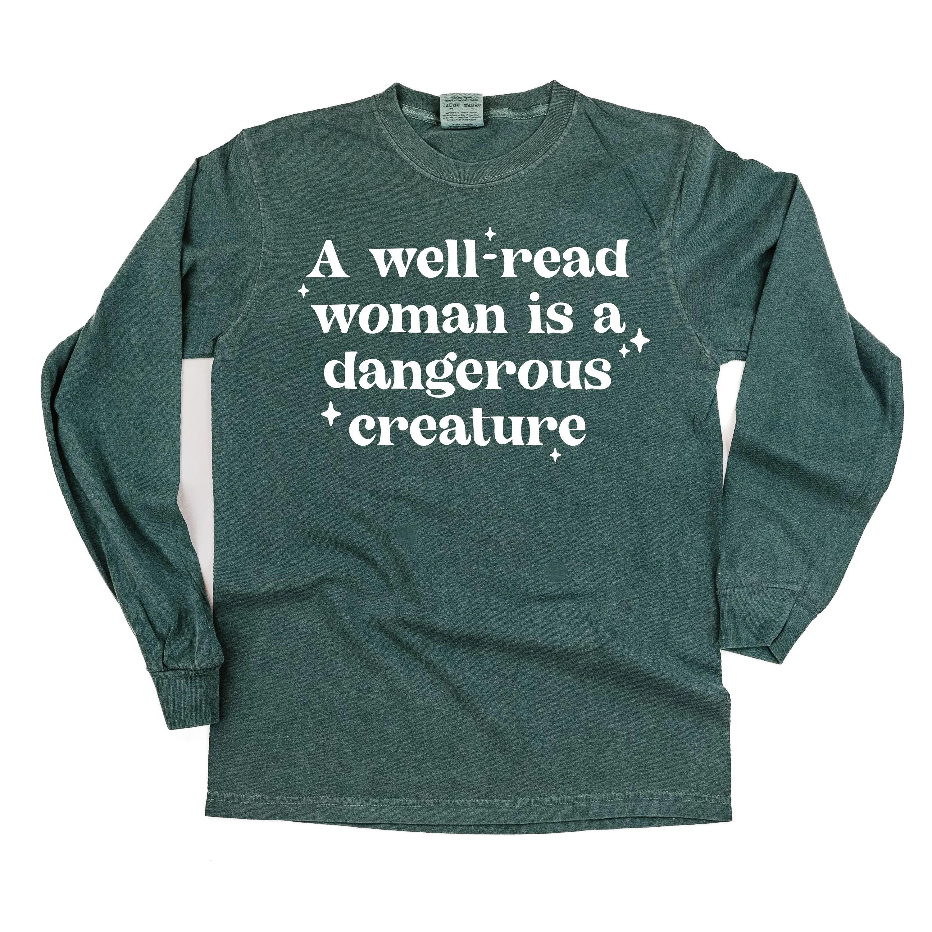 A Well-Read Woman Is A Dangerous Creature - LONG SLEEVE COMFORT COLORS TEE