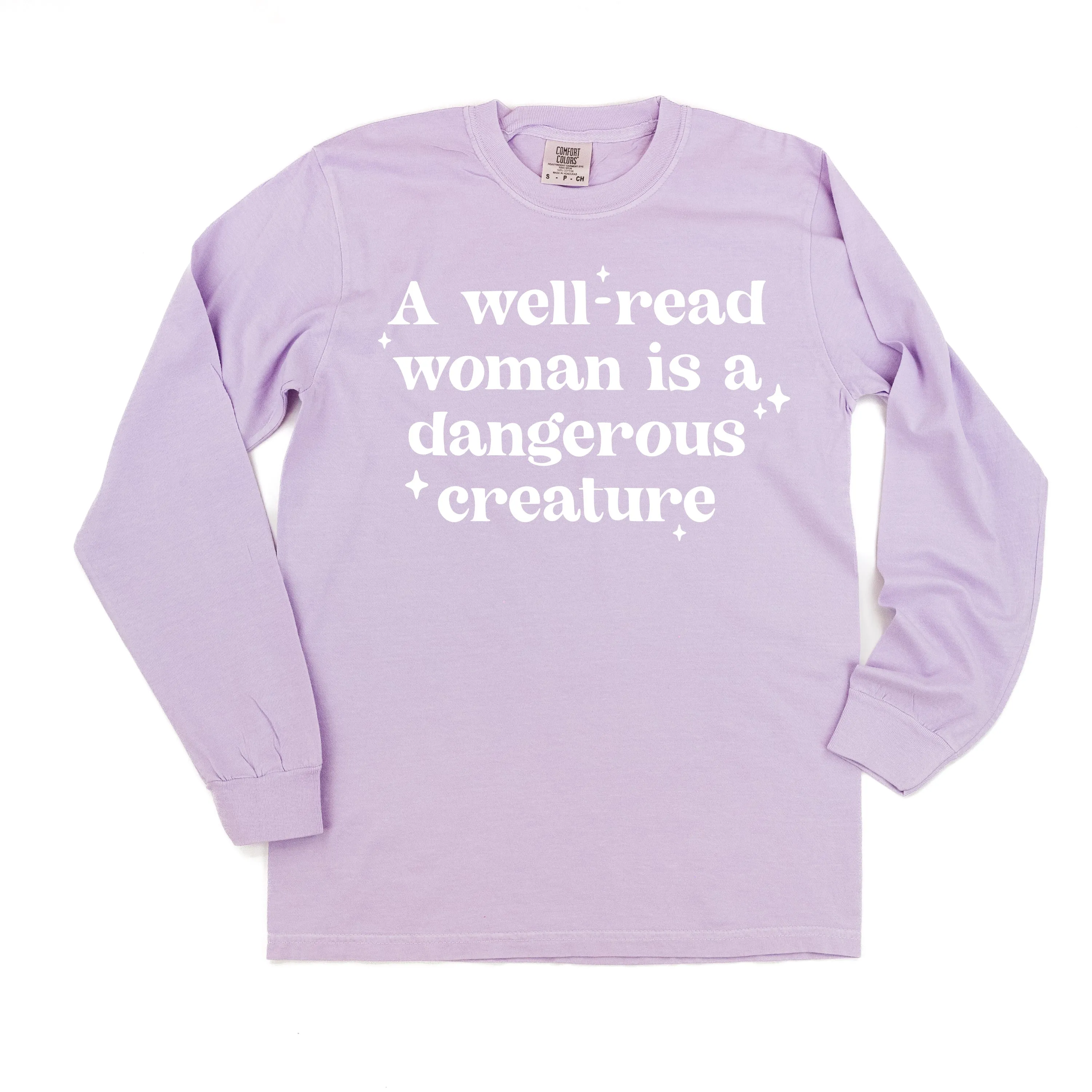 A Well-Read Woman Is A Dangerous Creature - LONG SLEEVE COMFORT COLORS TEE