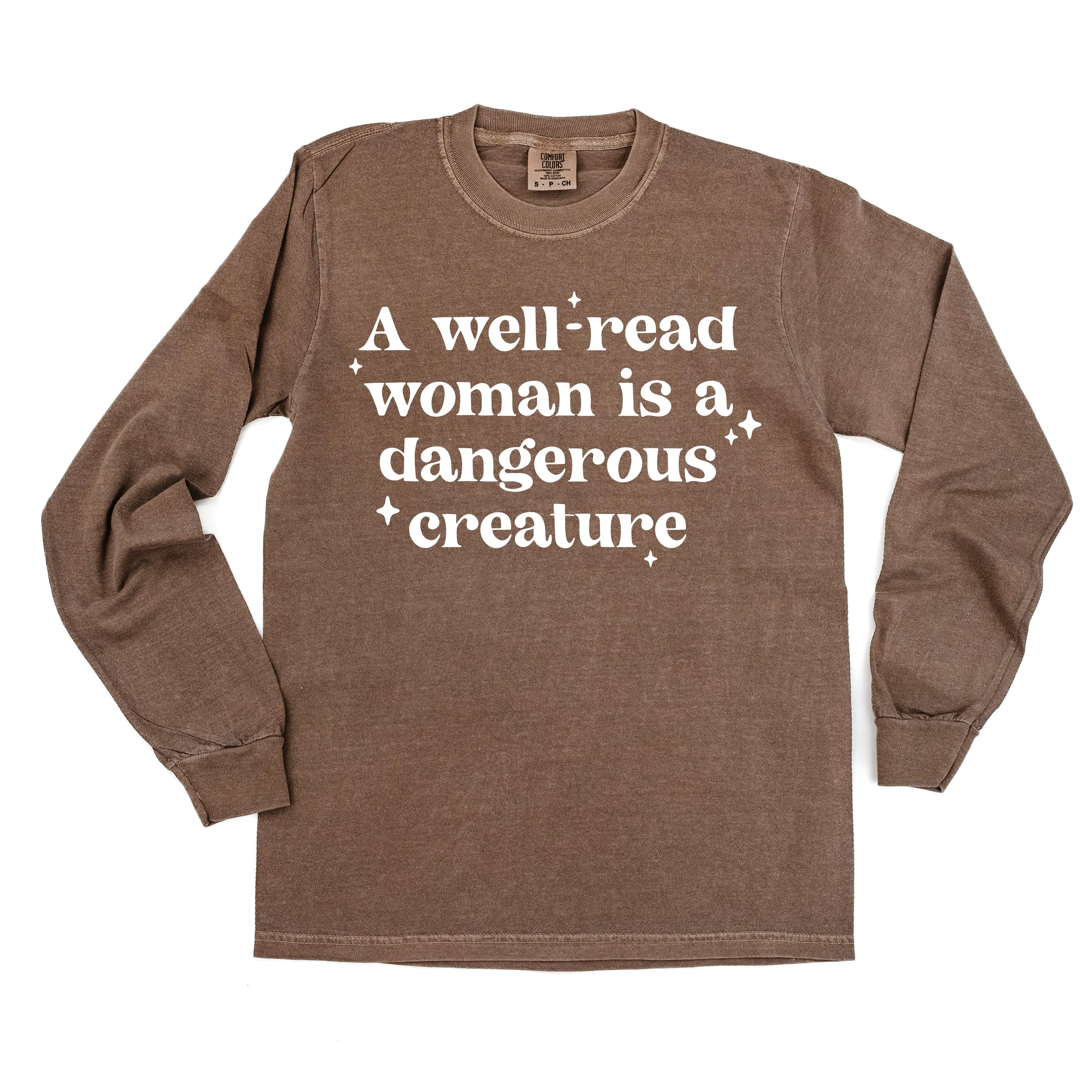 A Well-Read Woman Is A Dangerous Creature - LONG SLEEVE COMFORT COLORS TEE