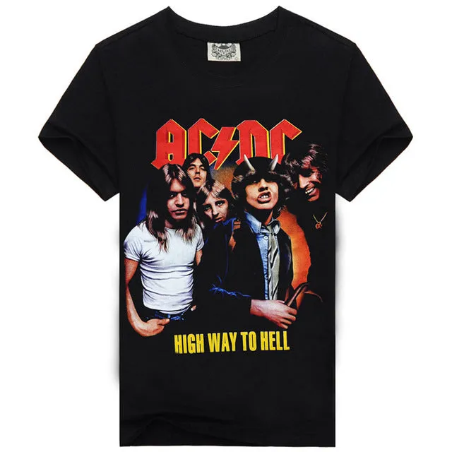 AC DC Hip Hop Fashion Heavy Metal T-shirt