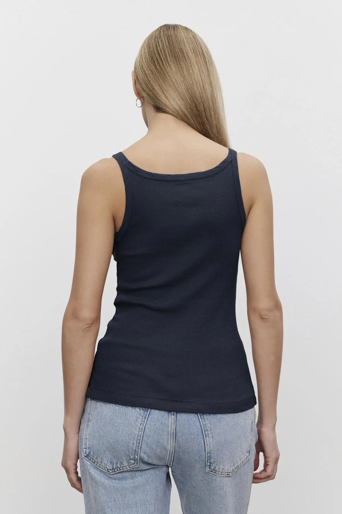 ALIZA RIBBED COTTON LAYERING TANK