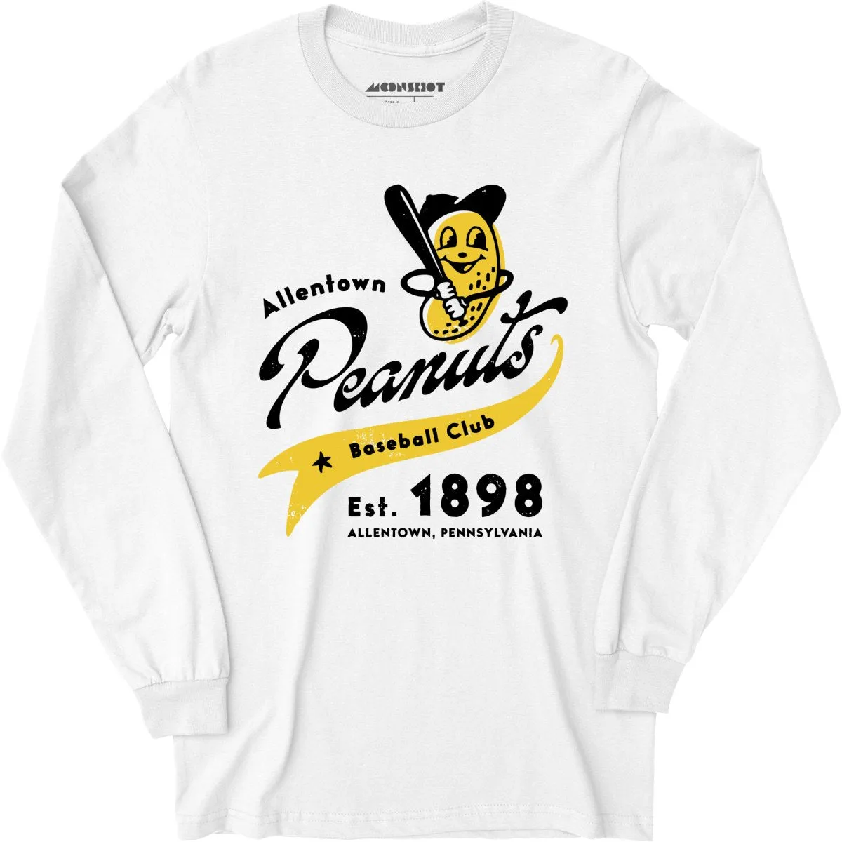 Allentown Peanuts - Pennsylvania - Vintage Defunct Baseball Teams - Long Sleeve T-Shirt