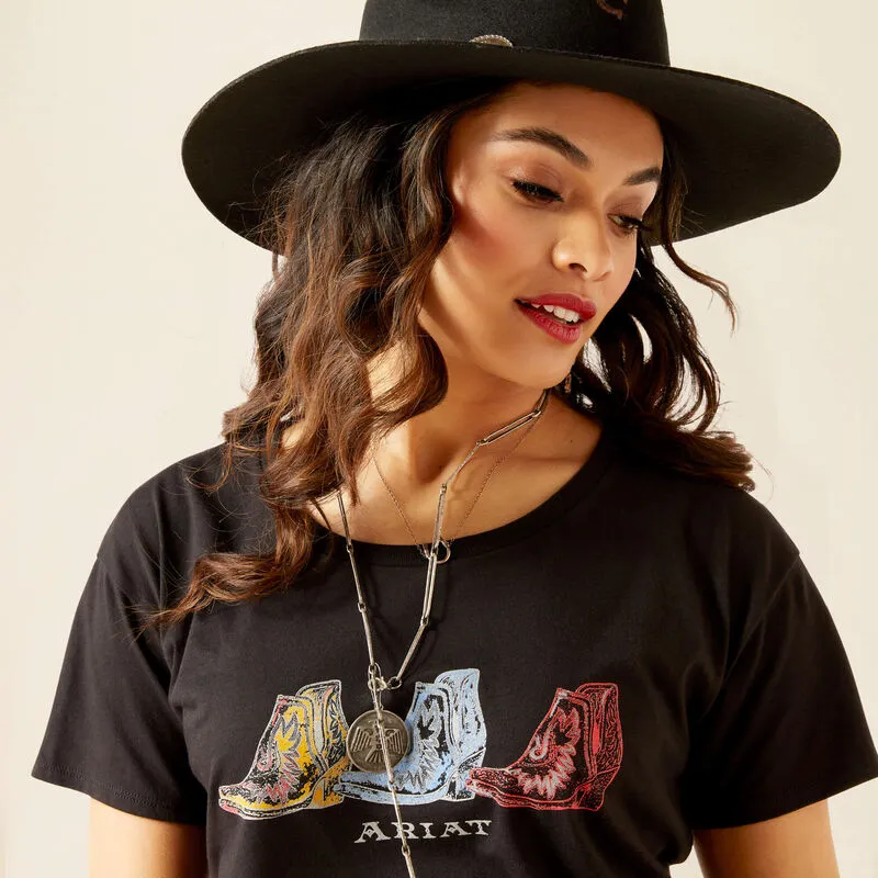 Ariat Pop Boots Black T-Shirt