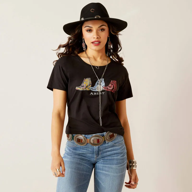 Ariat Pop Boots Black T-Shirt