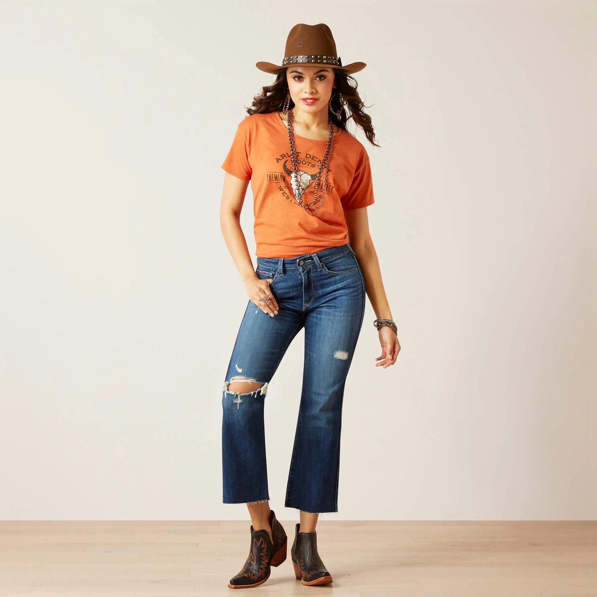 Ariat Women's Bison Skull Tee