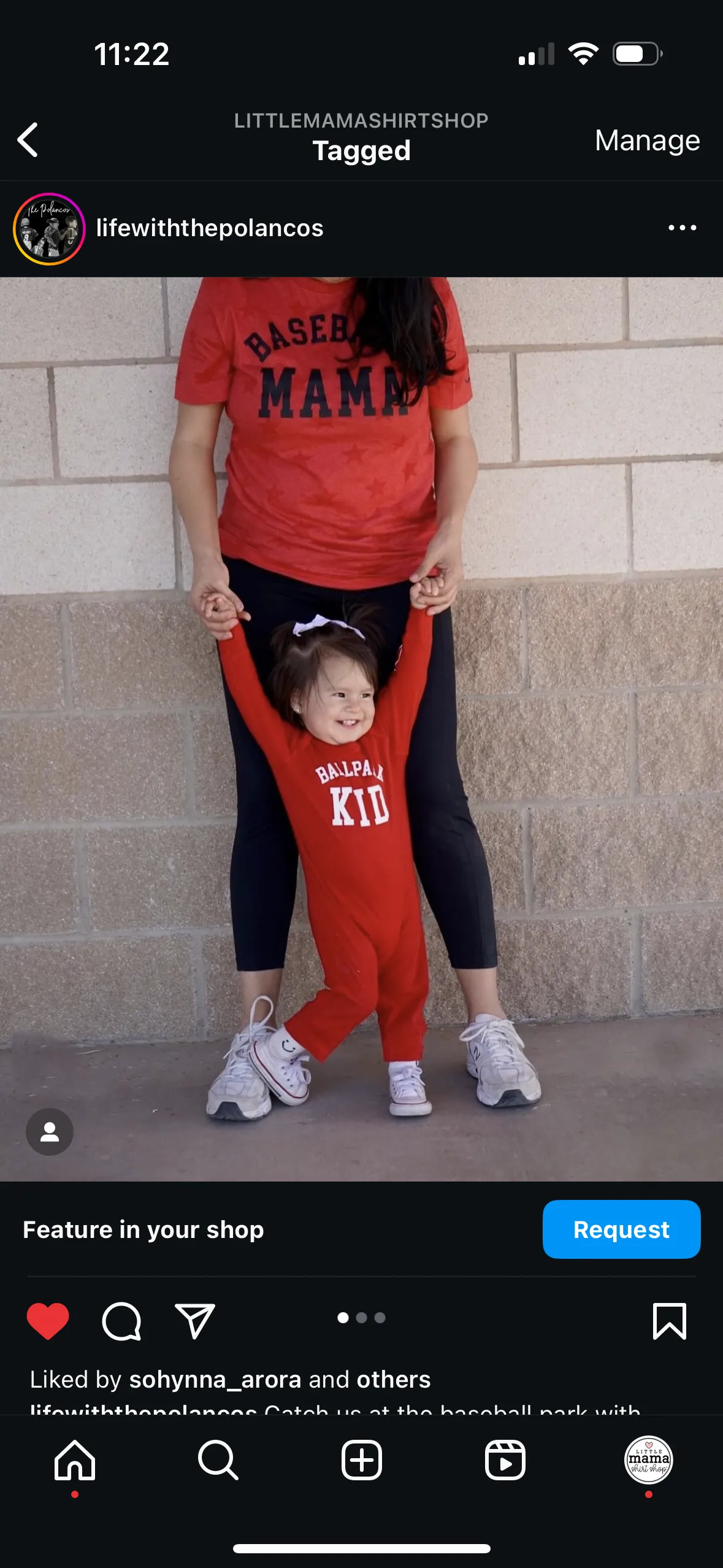 Ballpark Mama - Baseball Detail on Sleeve - Unisex STAR Tee