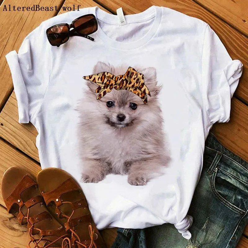 Bandana Pomeranian Mom T-Shirt