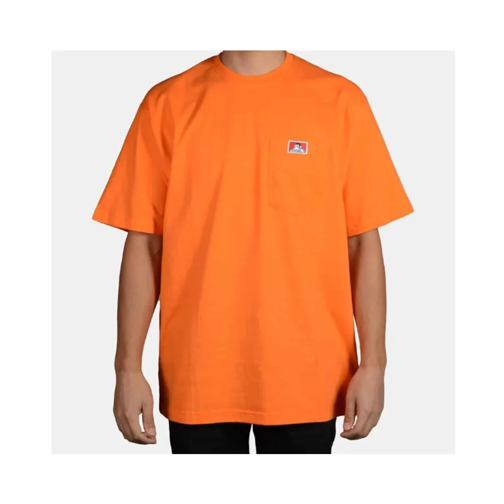 Ben Davis Heavy Duty Short Sleeve Pocket T-Shirt Orange 916