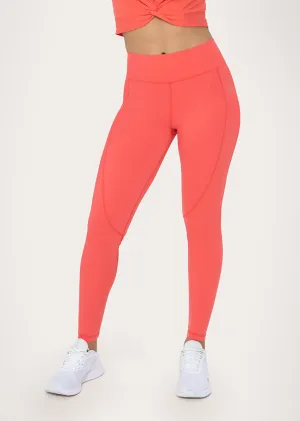 Birthday Scrunch Bum Legging Coral FINAL SALE