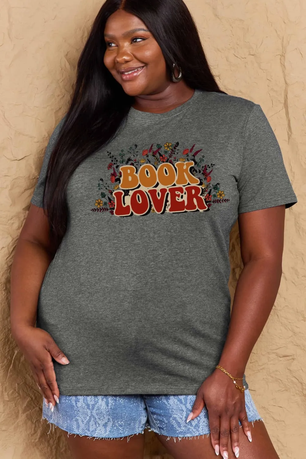 BOOK LOVER Graphic Cotton Tee