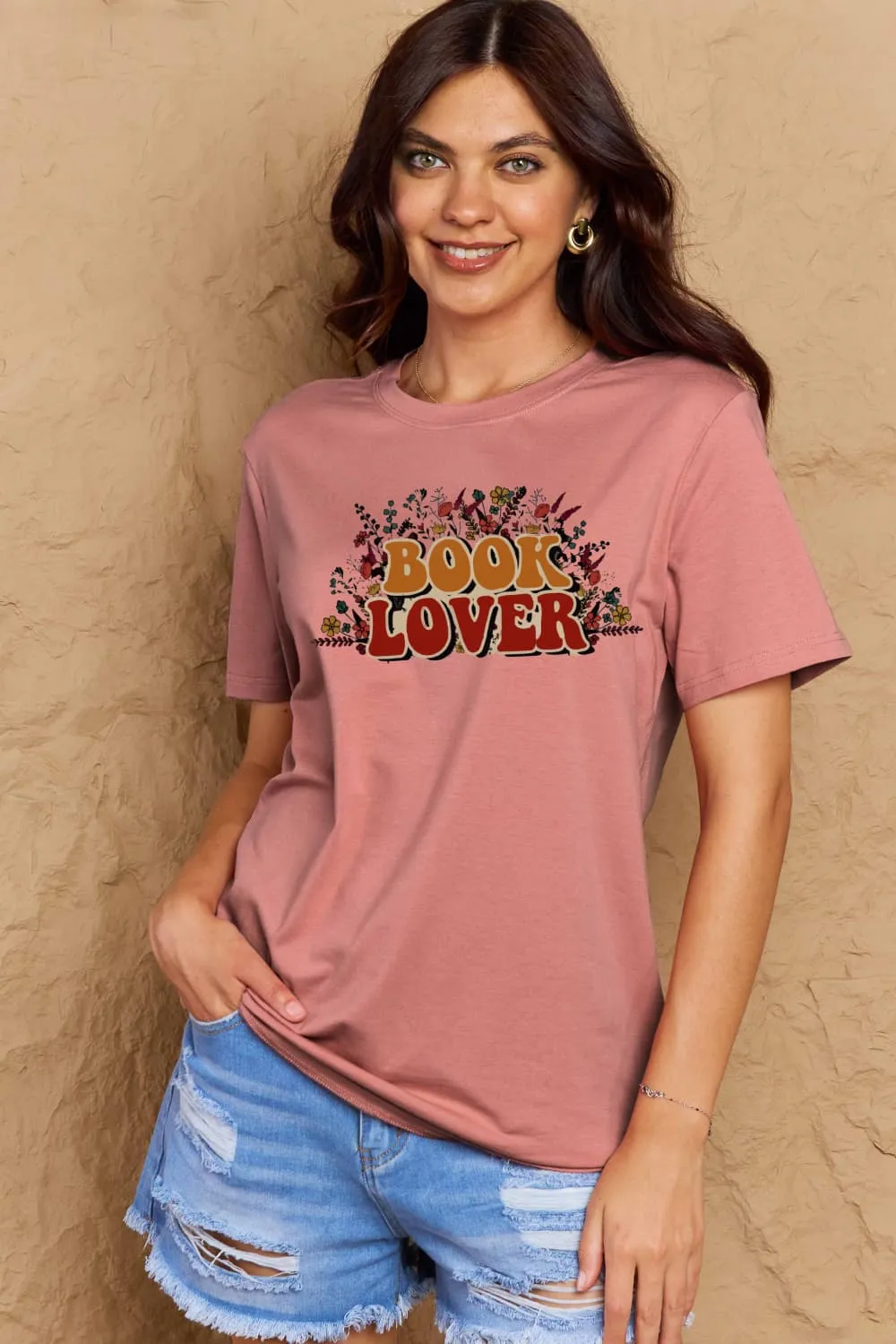 BOOK LOVER Graphic Cotton Tee