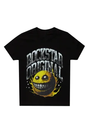 Boys Parsons Black Graphic T-Shirt