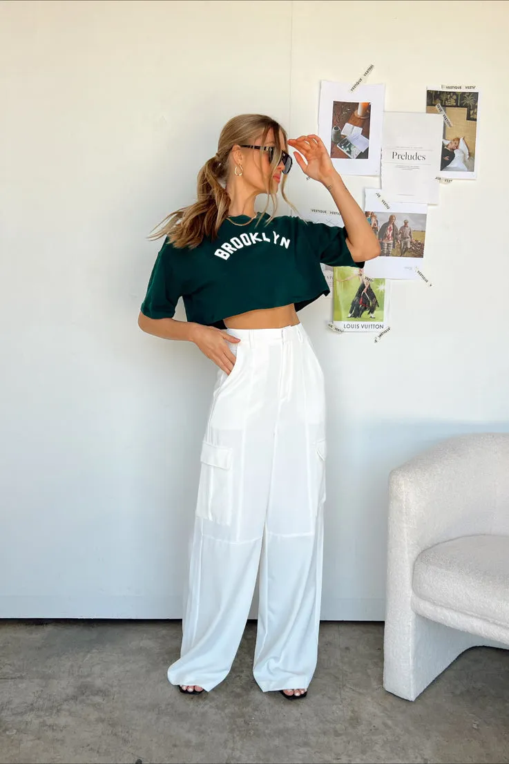 Brooklyn Cropped Graphic Tee