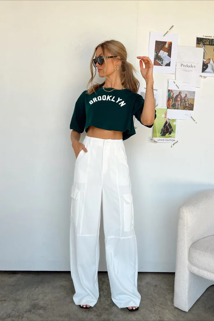 Brooklyn Cropped Graphic Tee