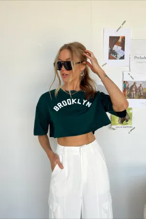 Brooklyn Cropped Graphic Tee