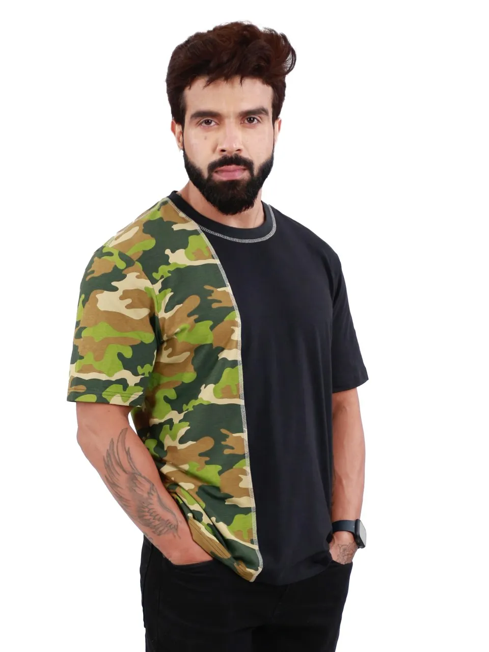 Camo Printed Organic Bamboo T-Shirt (Pack of 2)