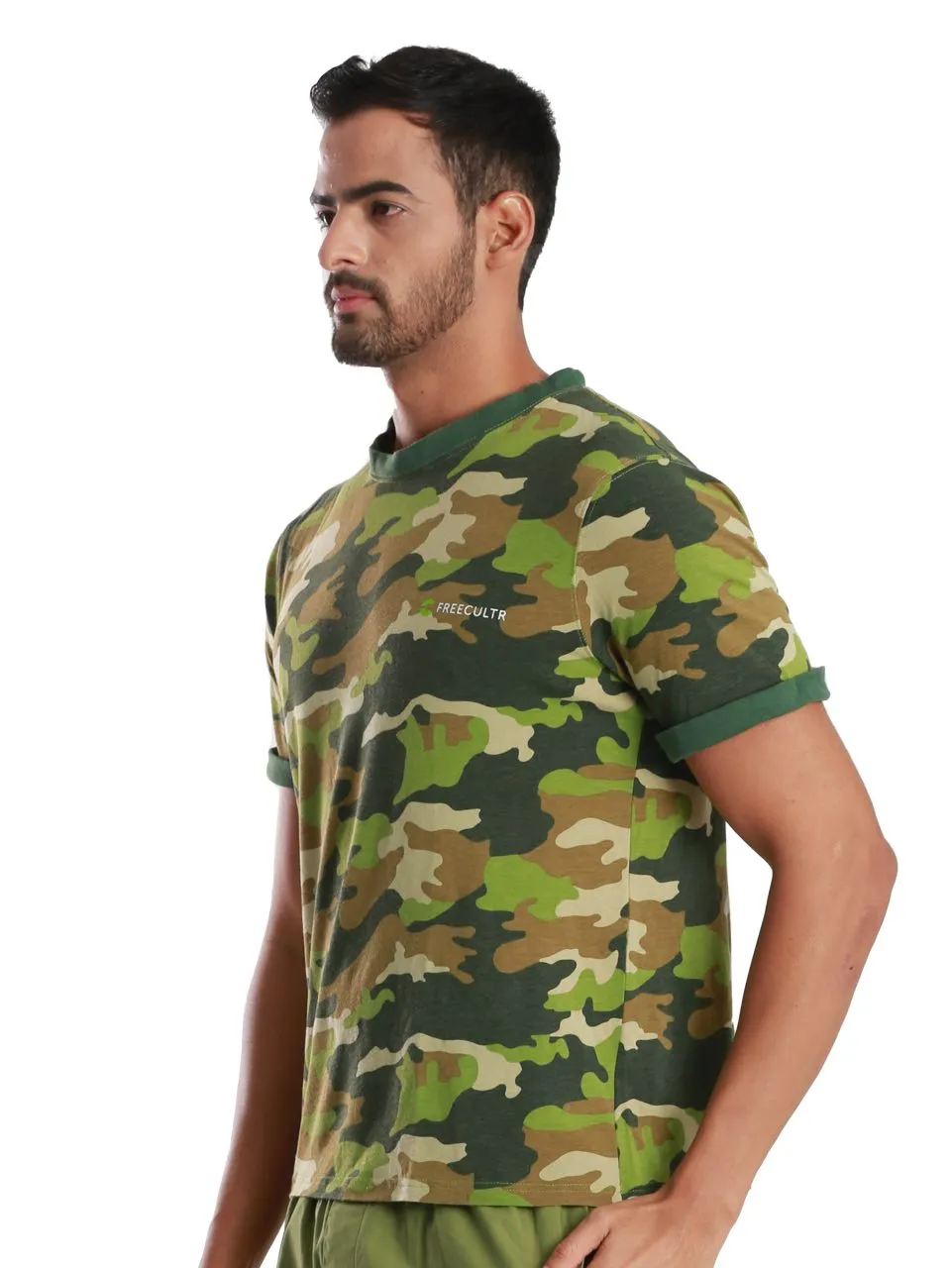 Camo Printed Organic Bamboo T-Shirt (Pack of 2)