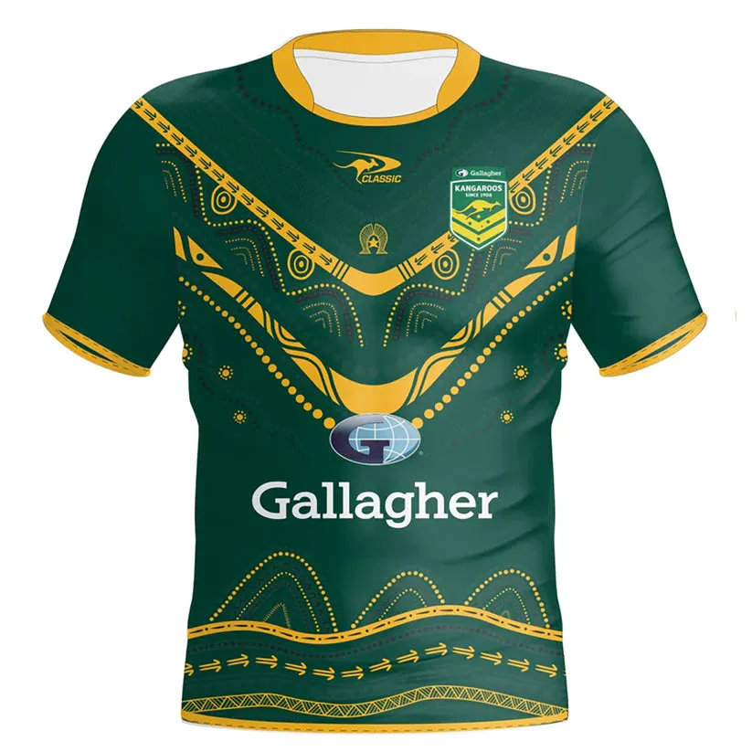 Classic Kangaroos 2024 Mens Retail Training Jersey Green