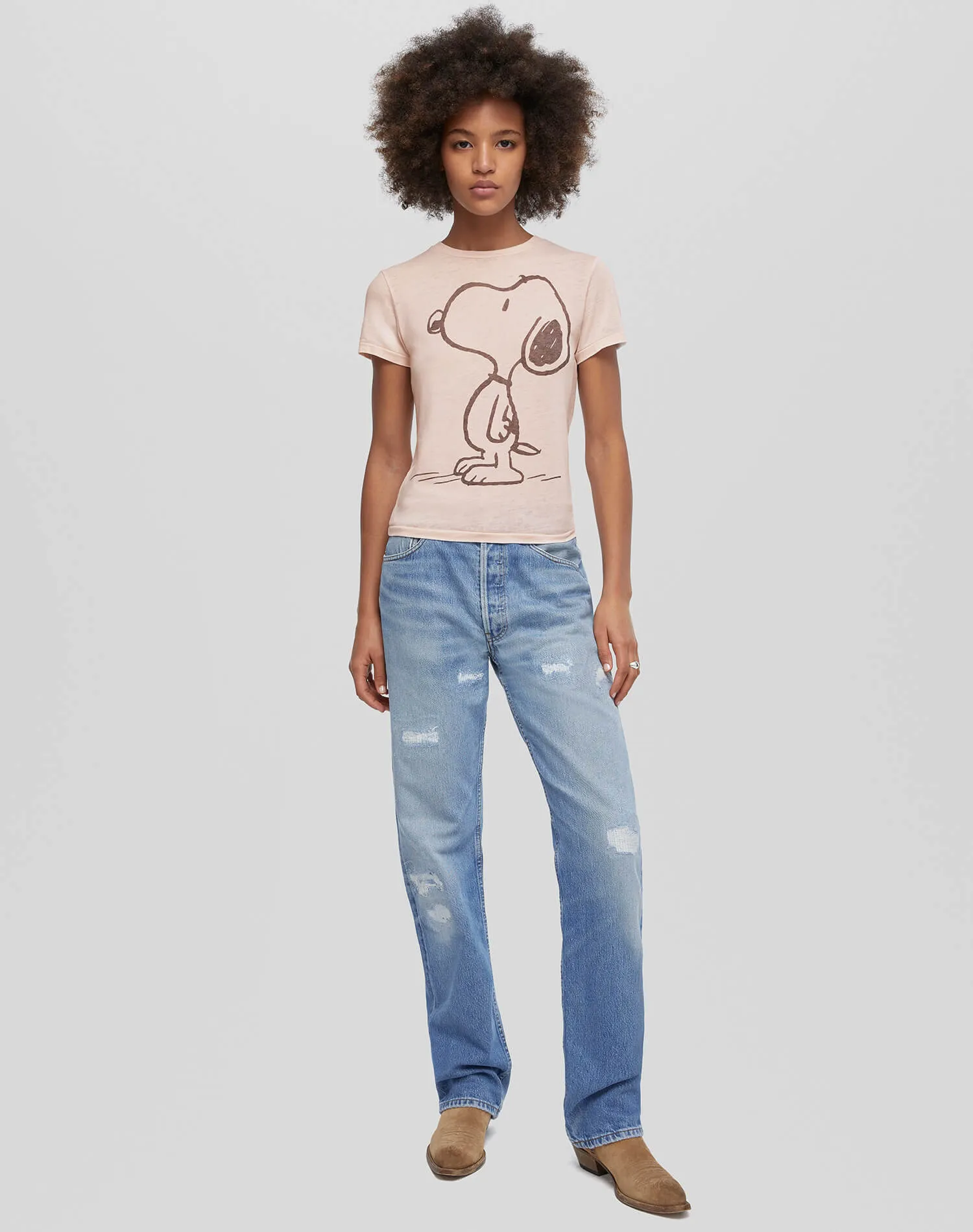 Classic "Snoopy" Tee - Dahlia