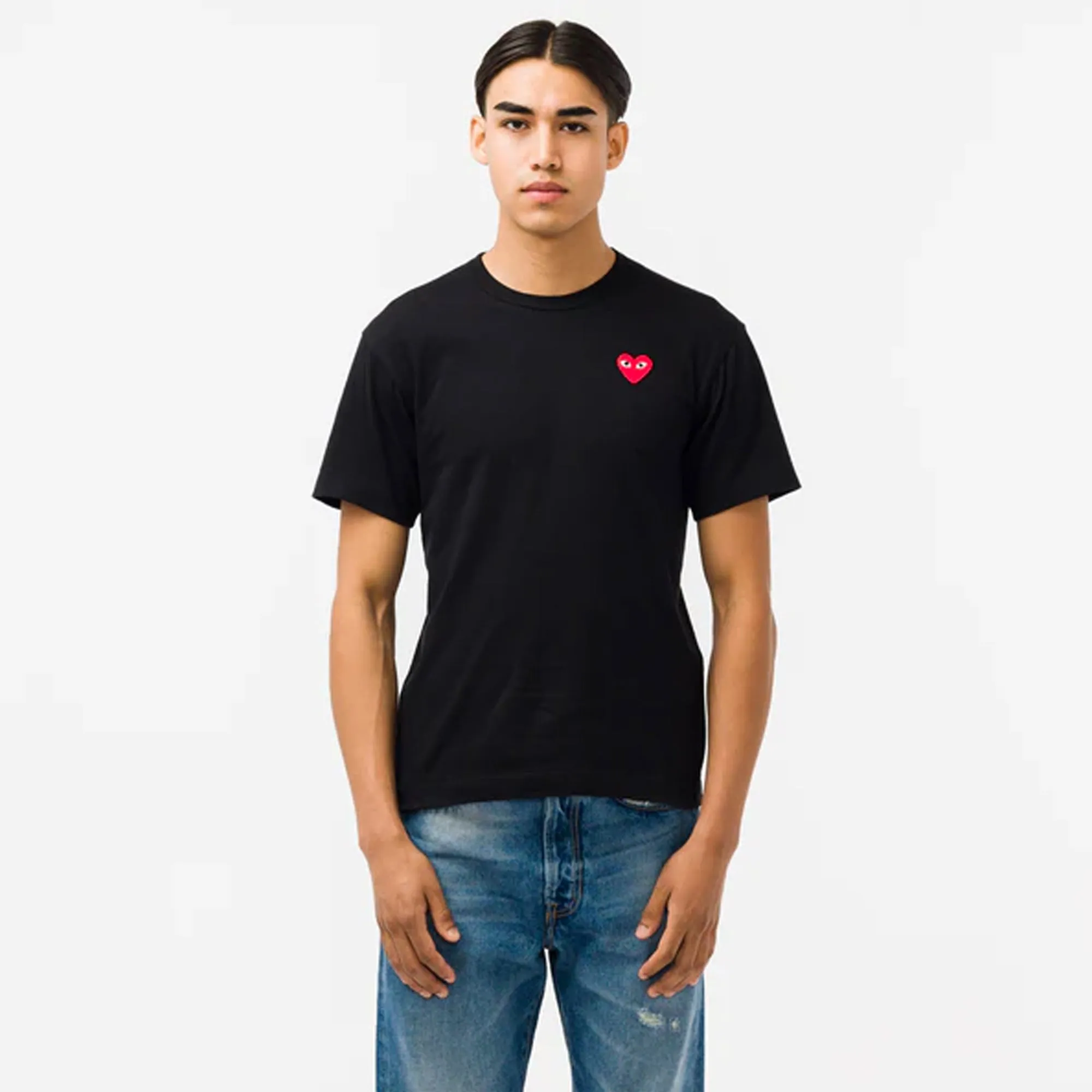 Comme des Garcons PLAY Mens Red Heart Tee