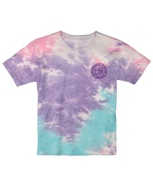 COTTON CANDY TIE DYE PUP, YOUTH SS