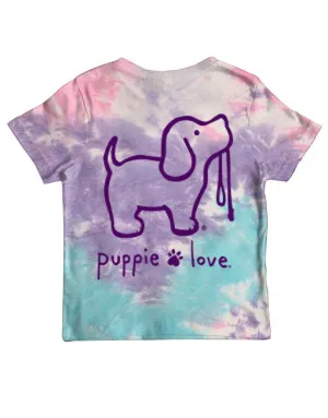 COTTON CANDY TIE DYE PUP, YOUTH SS