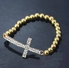 Crystal Cross Stretch Bracelet