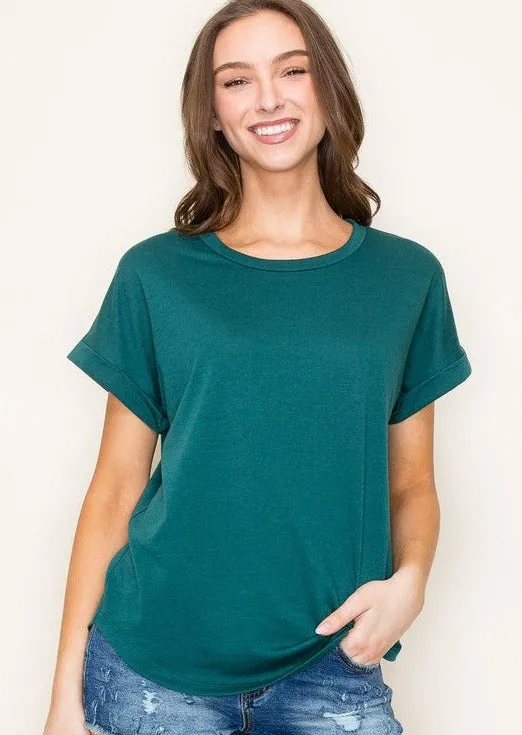 Dark Teal Soft Terry Tee