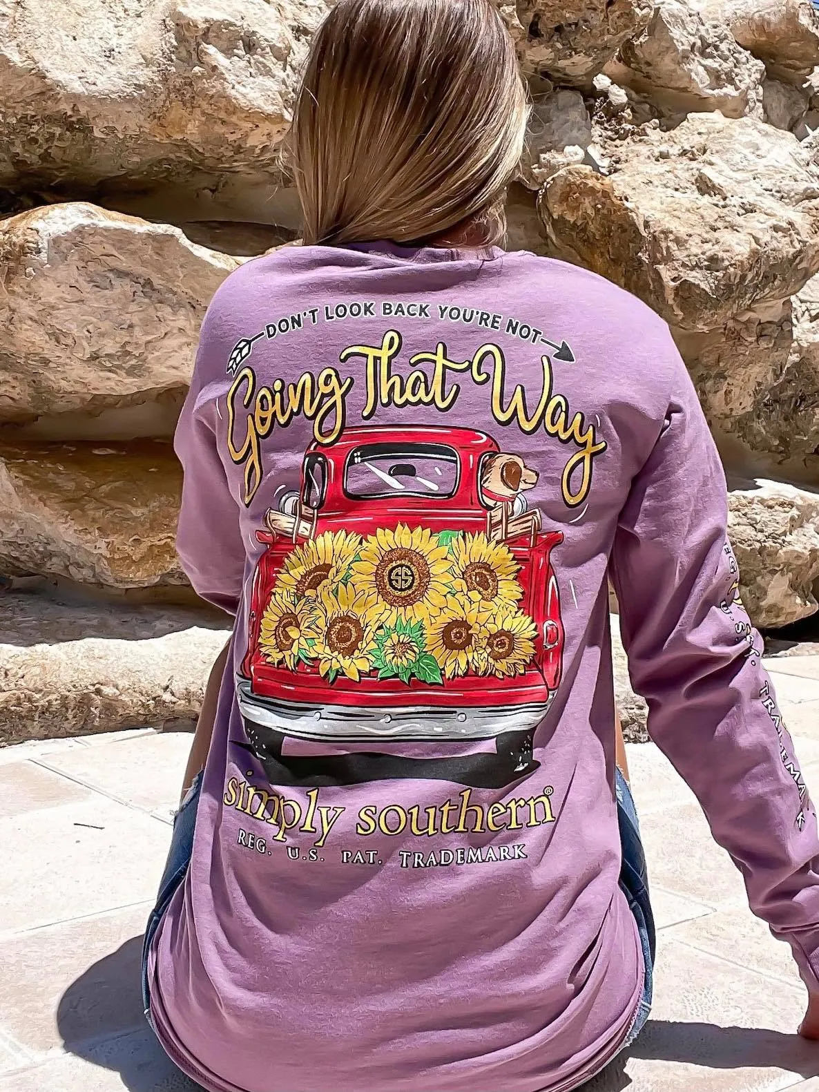 Don’t Look Back You're Not Going That Way Long Sleeve Tee by Simply Southern