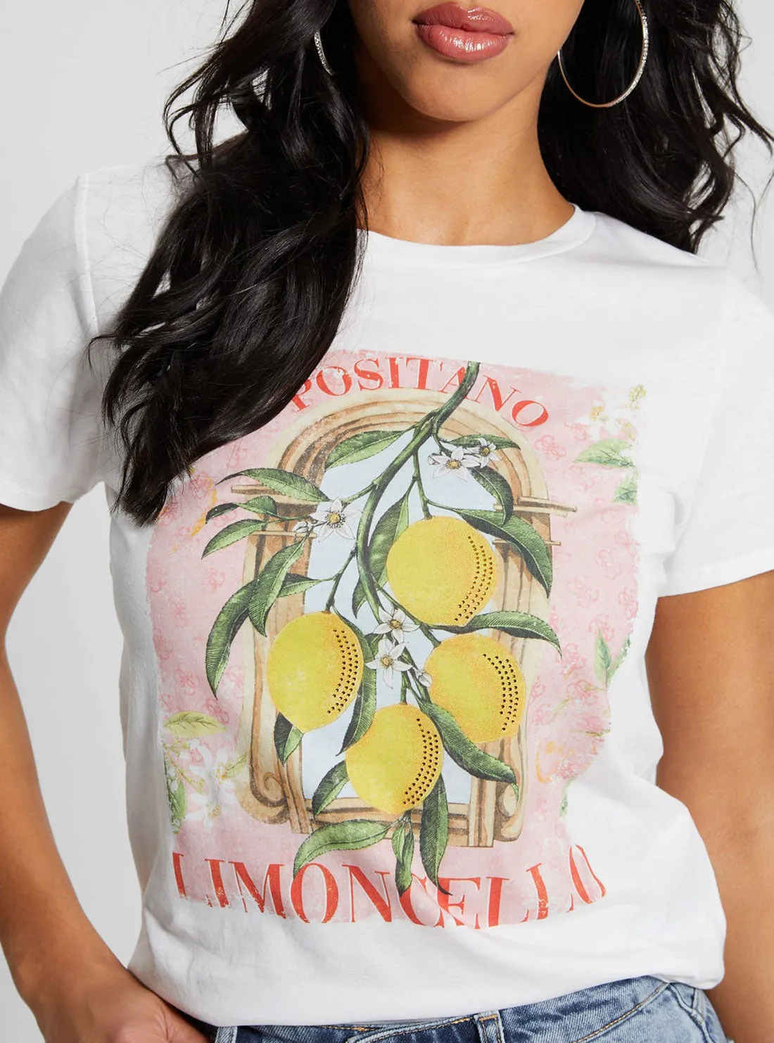 Eco White Lemon Positano T-Shirt