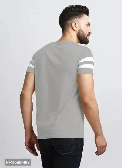 Elegant Cotton Blend Colourblocked Round Neck Tees For Men- Pack Of 2