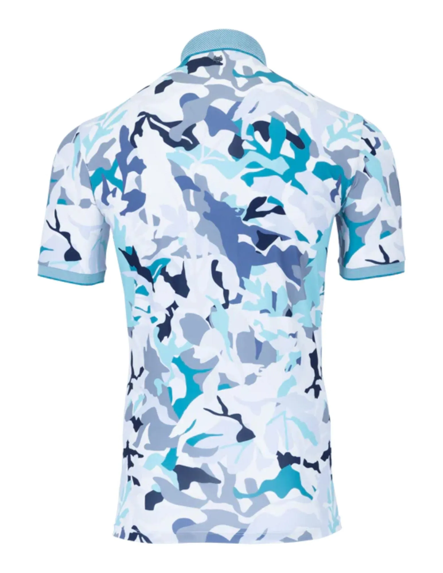 Forest Camo Polo | Cyano Blue