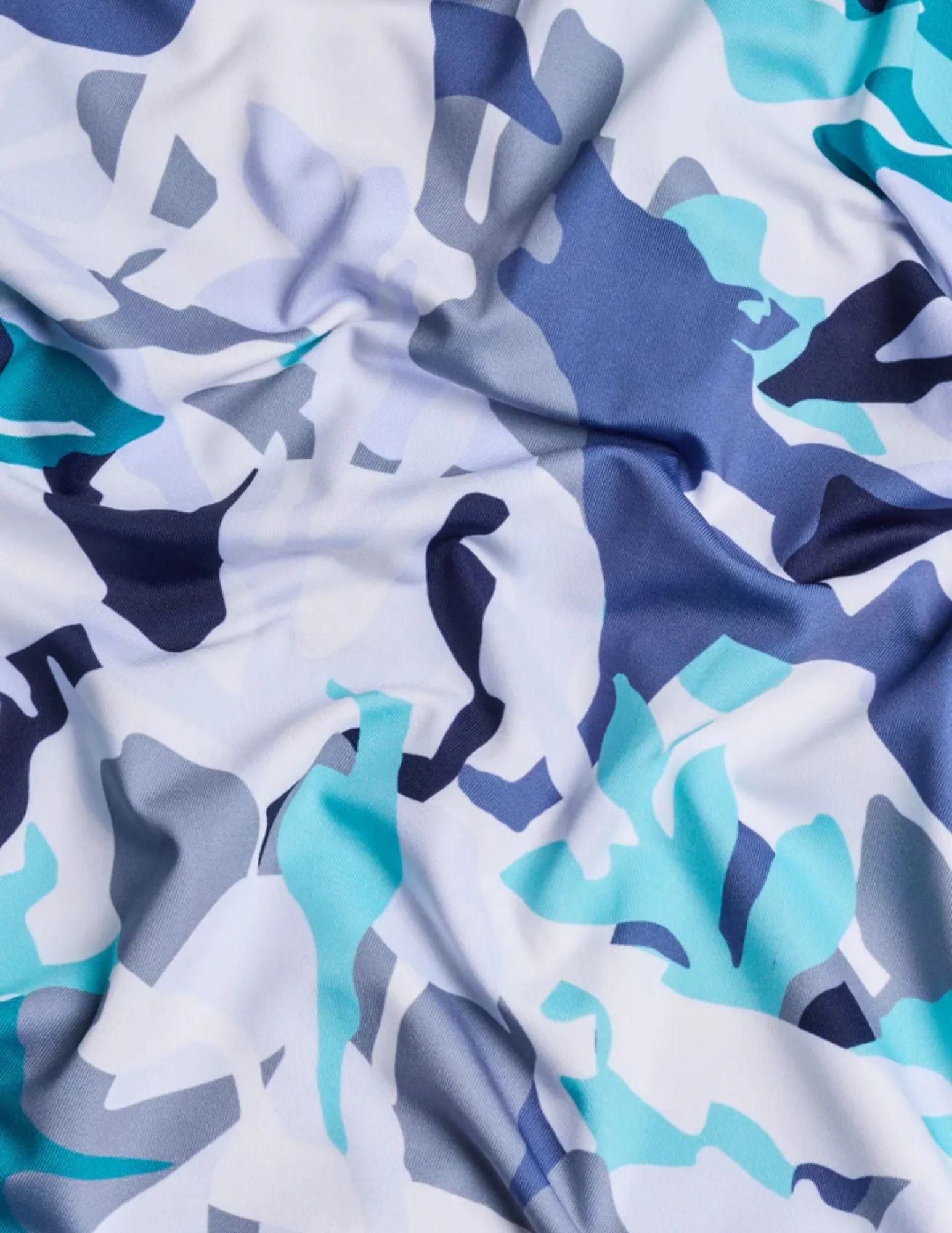 Forest Camo Polo | Cyano Blue