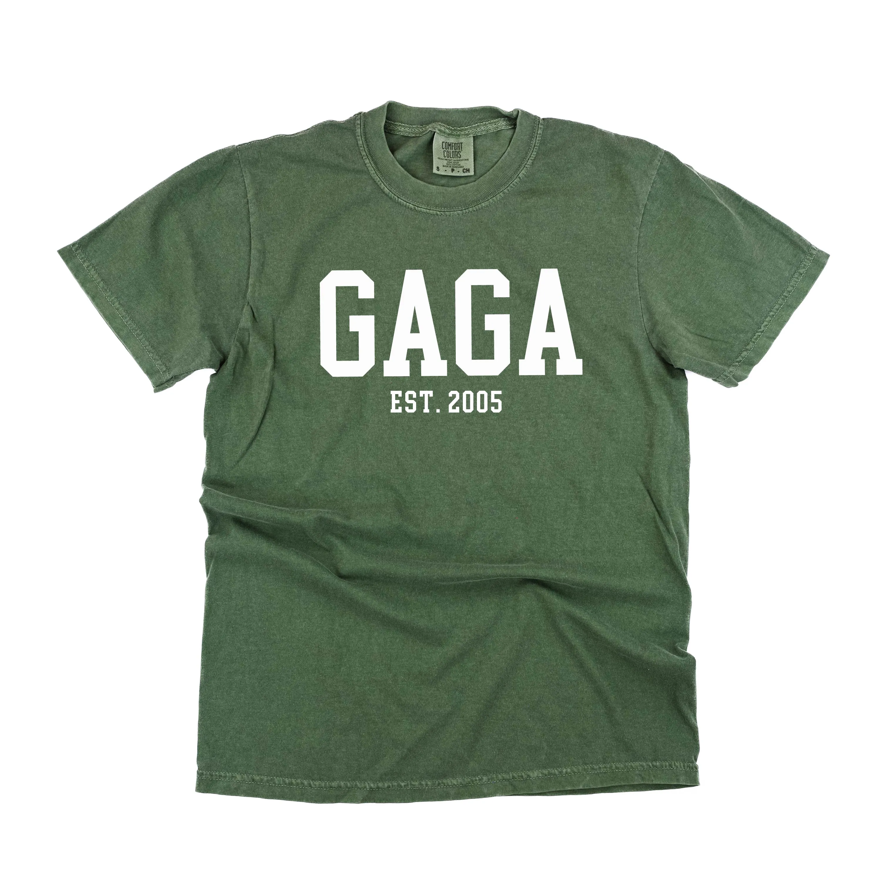 Gaga - EST. (Select Your Year) - SHORT SLEEVE COMFORT COLORS TEE