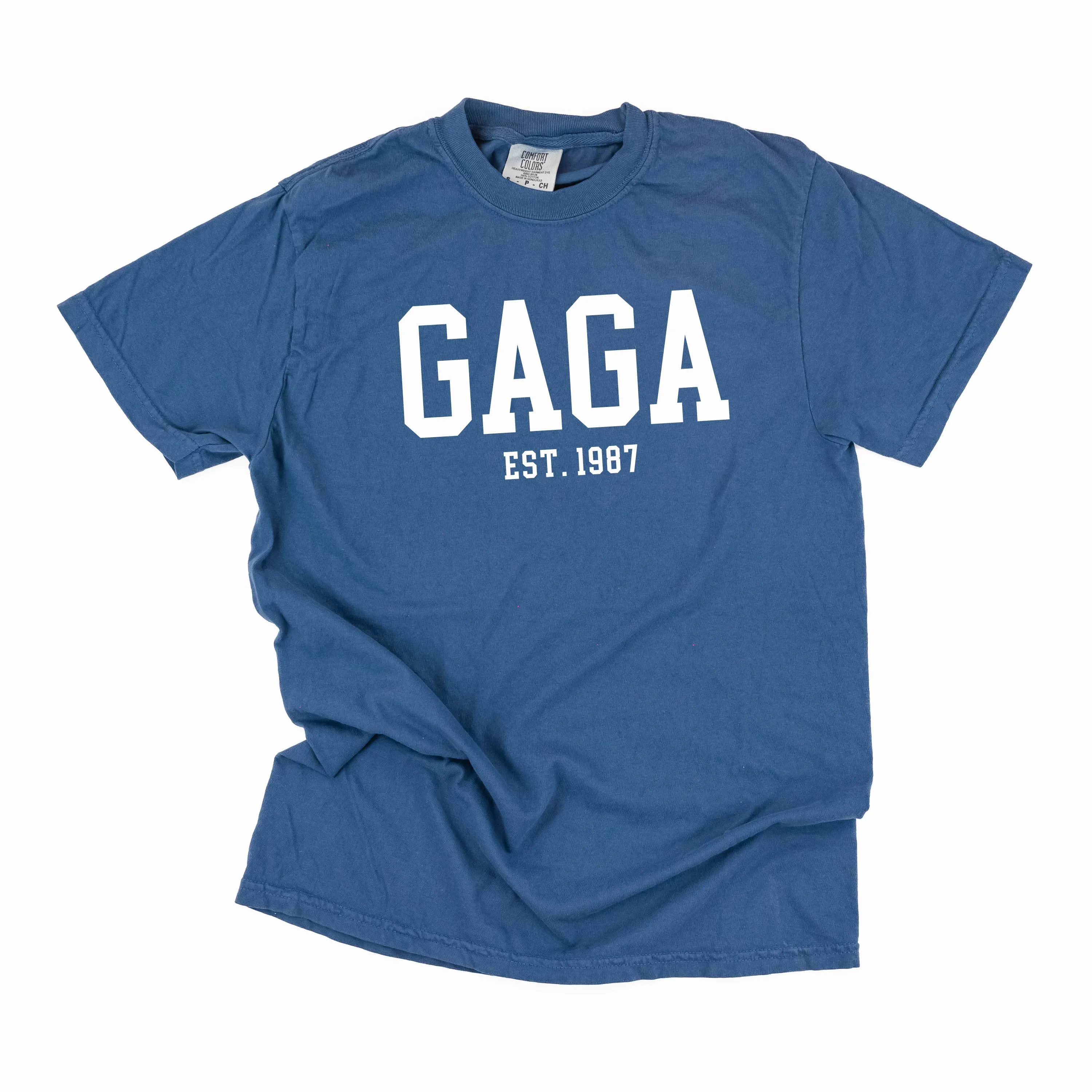 Gaga - EST. (Select Your Year) - SHORT SLEEVE COMFORT COLORS TEE