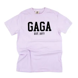 Gaga - EST. (Select Your Year) - SHORT SLEEVE COMFORT COLORS TEE