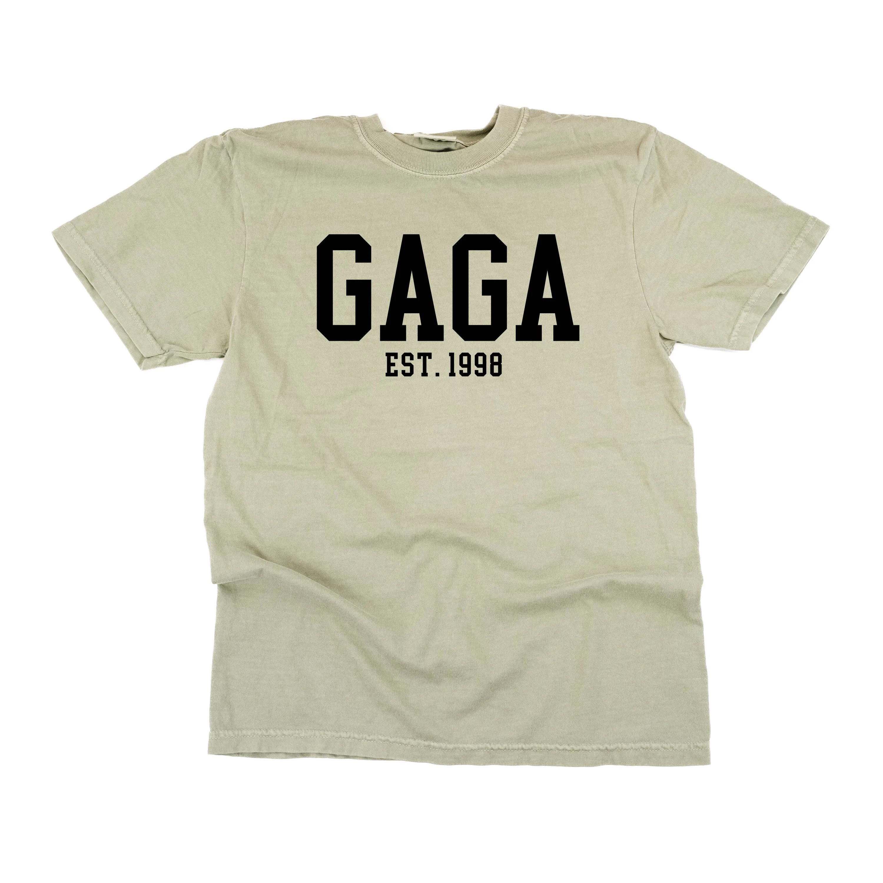 Gaga - EST. (Select Your Year) - SHORT SLEEVE COMFORT COLORS TEE