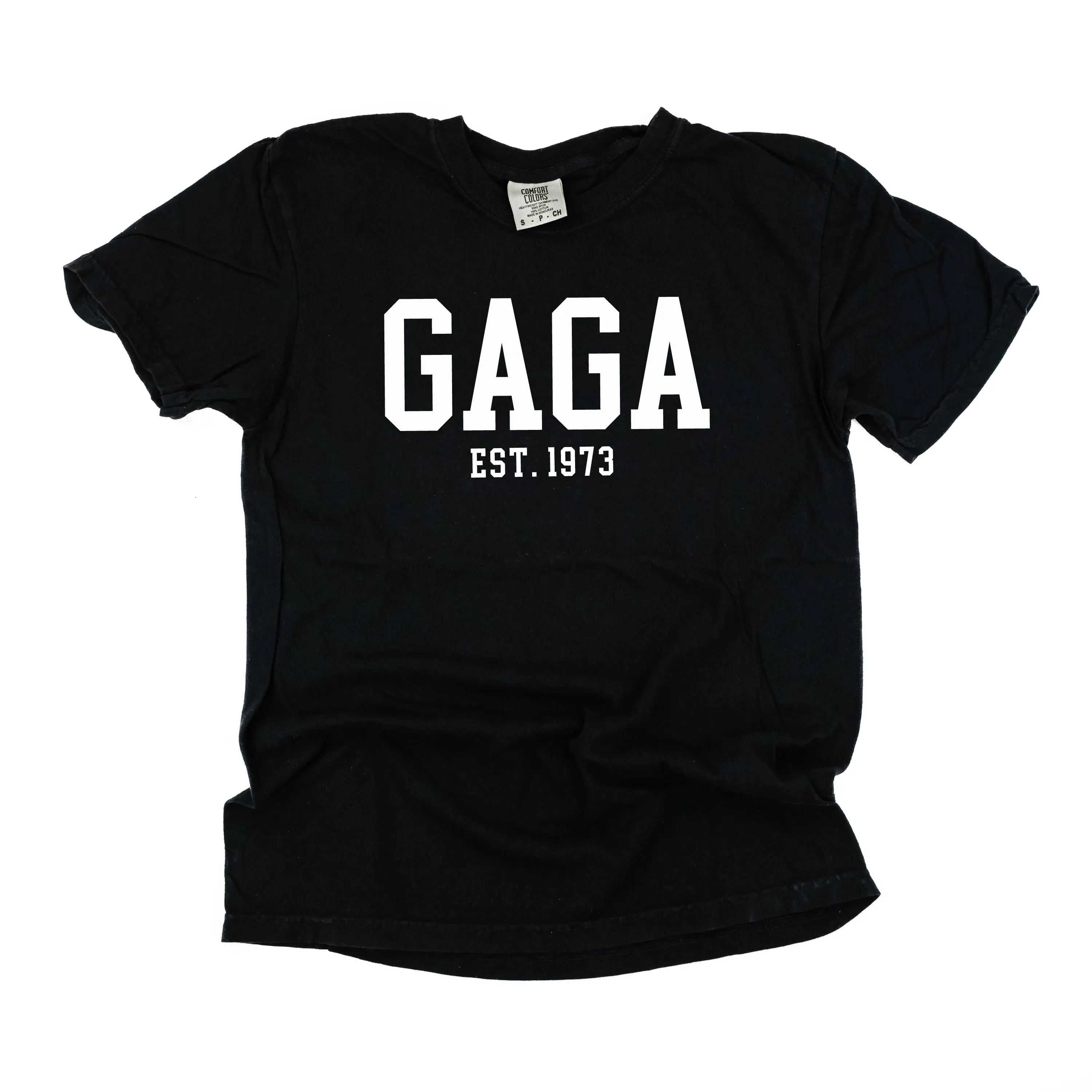 Gaga - EST. (Select Your Year) - SHORT SLEEVE COMFORT COLORS TEE