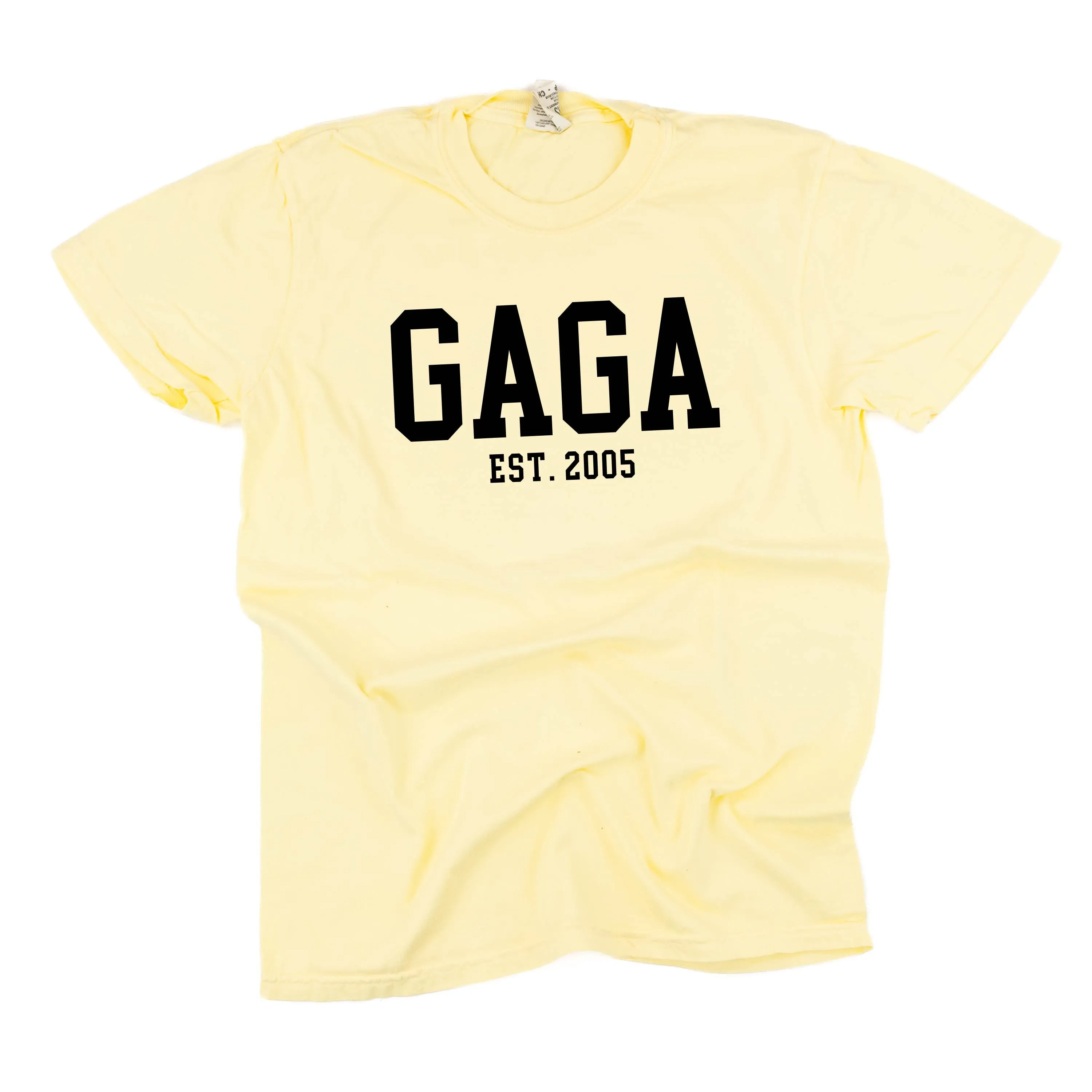 Gaga - EST. (Select Your Year) - SHORT SLEEVE COMFORT COLORS TEE