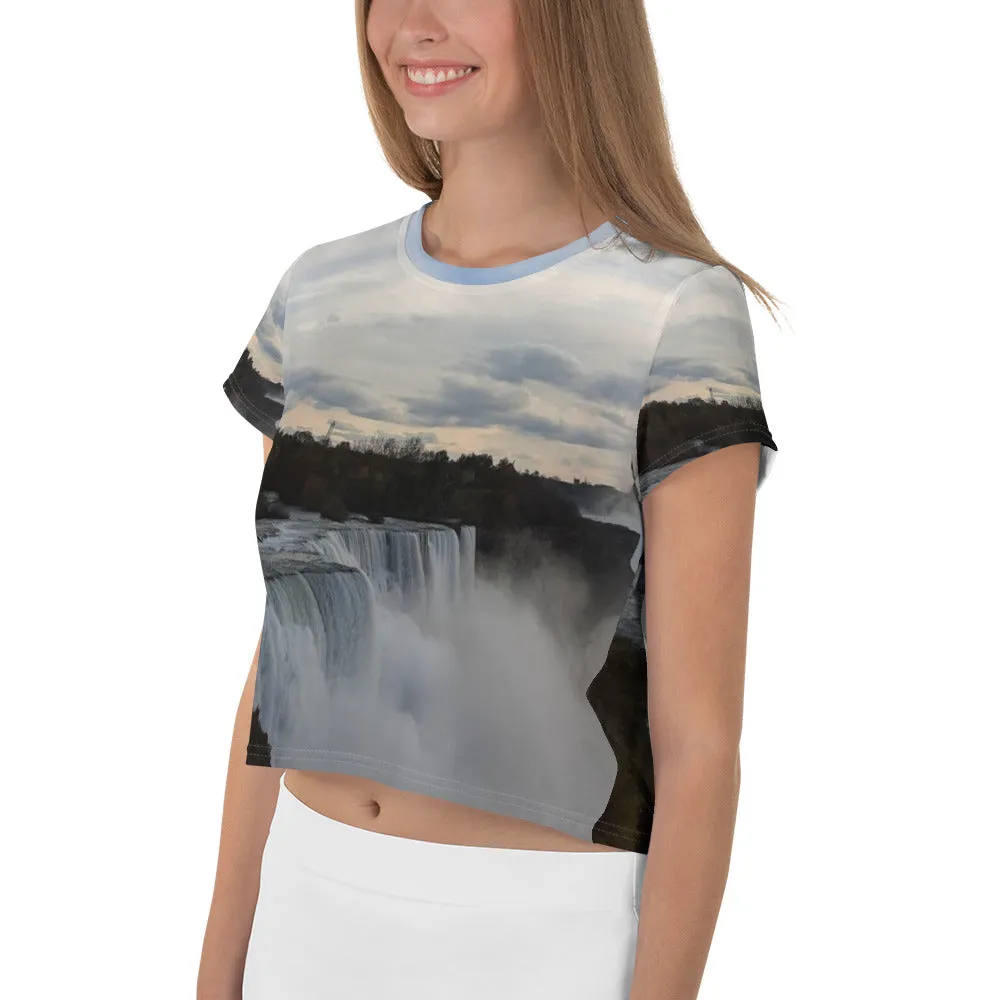 GG - Women's Crop Tee - N Y Falls