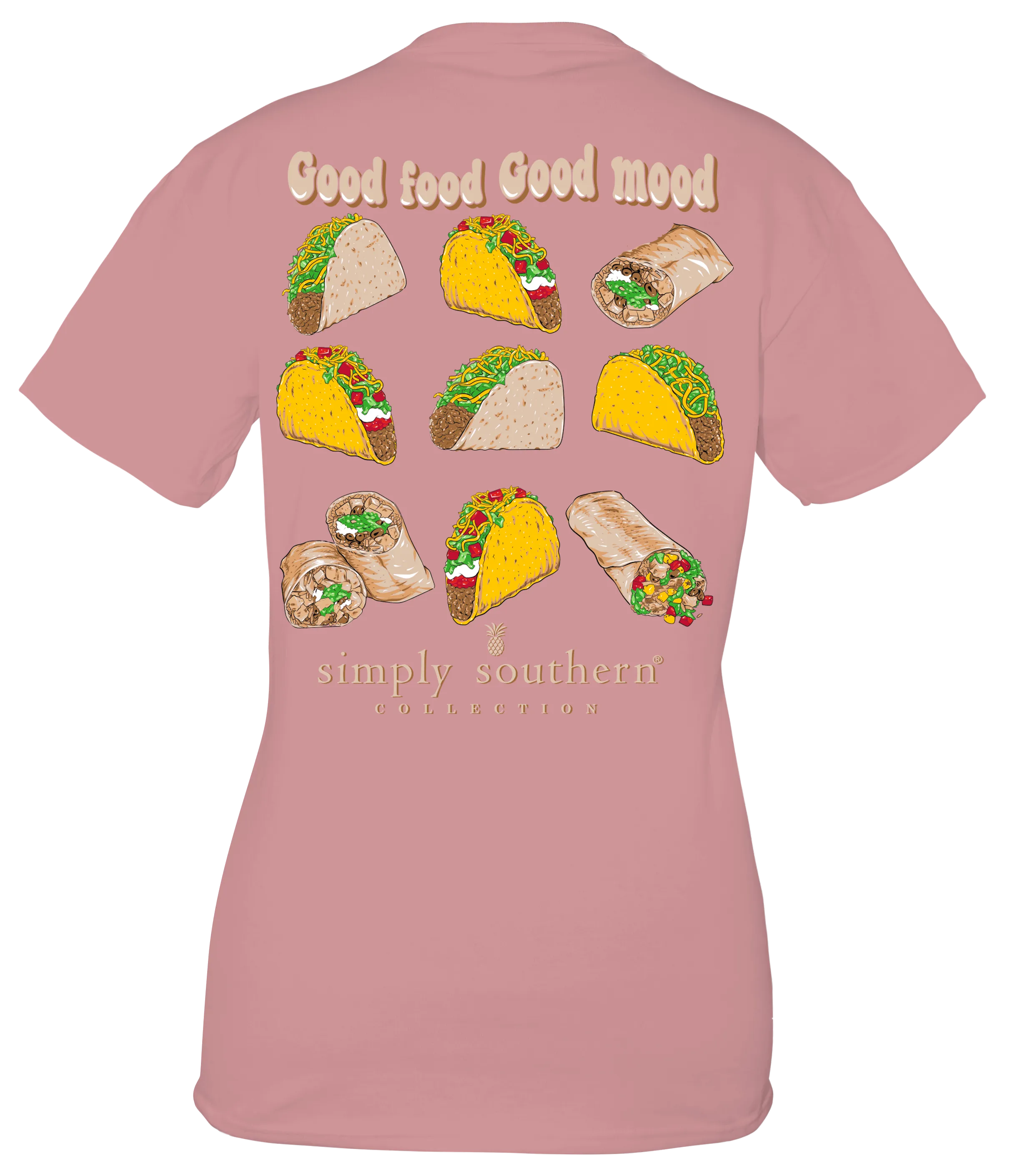 'Good Food Good Mood' Taco Short Sleeve Tee by Simply Southern