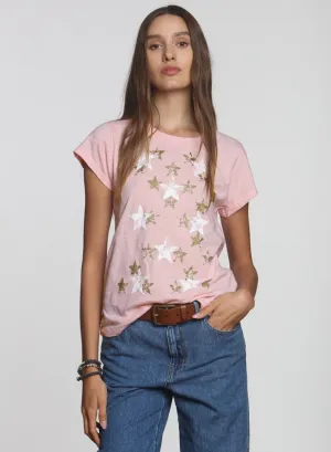 Graphic Ava Tee - Blush Stardust