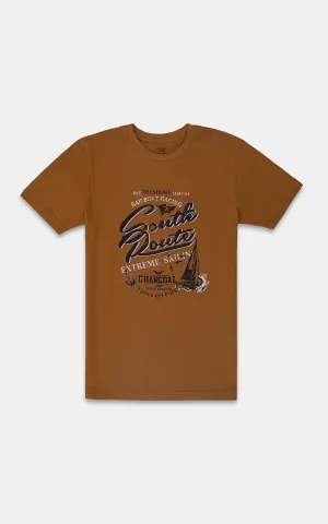 GRAPHIC T SHIRT MUSTARD