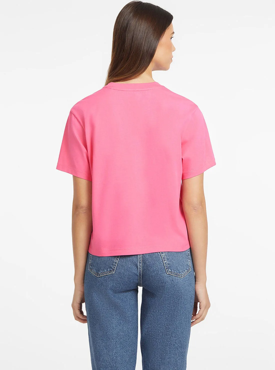 Guess Jeans Pink Boxy T-Shirt