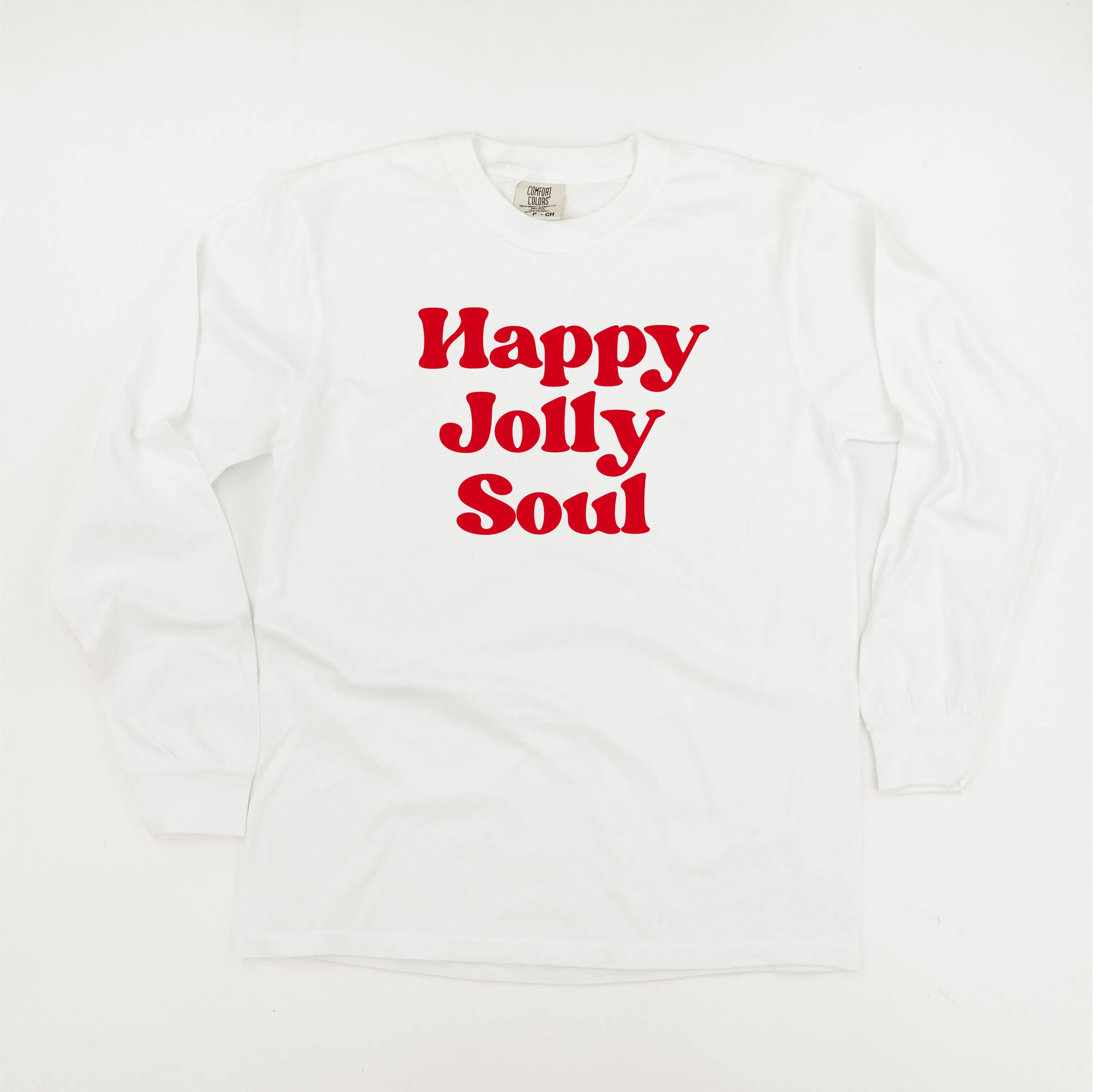 Happy Jolly Soul - LONG SLEEVE Comfort Colors Tee