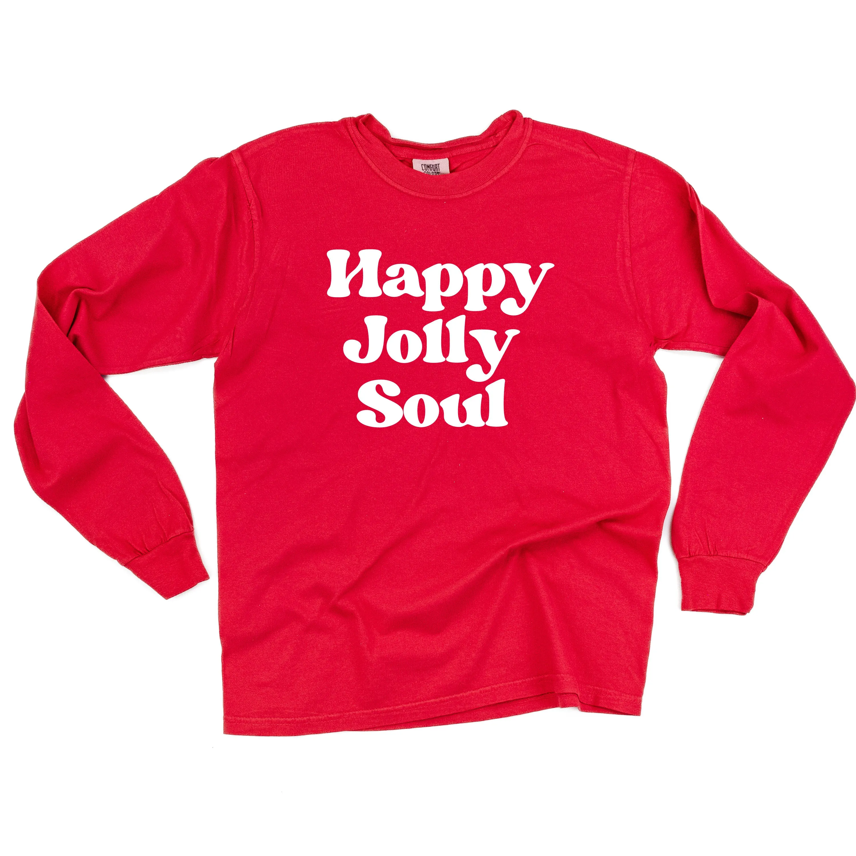 Happy Jolly Soul - LONG SLEEVE Comfort Colors Tee