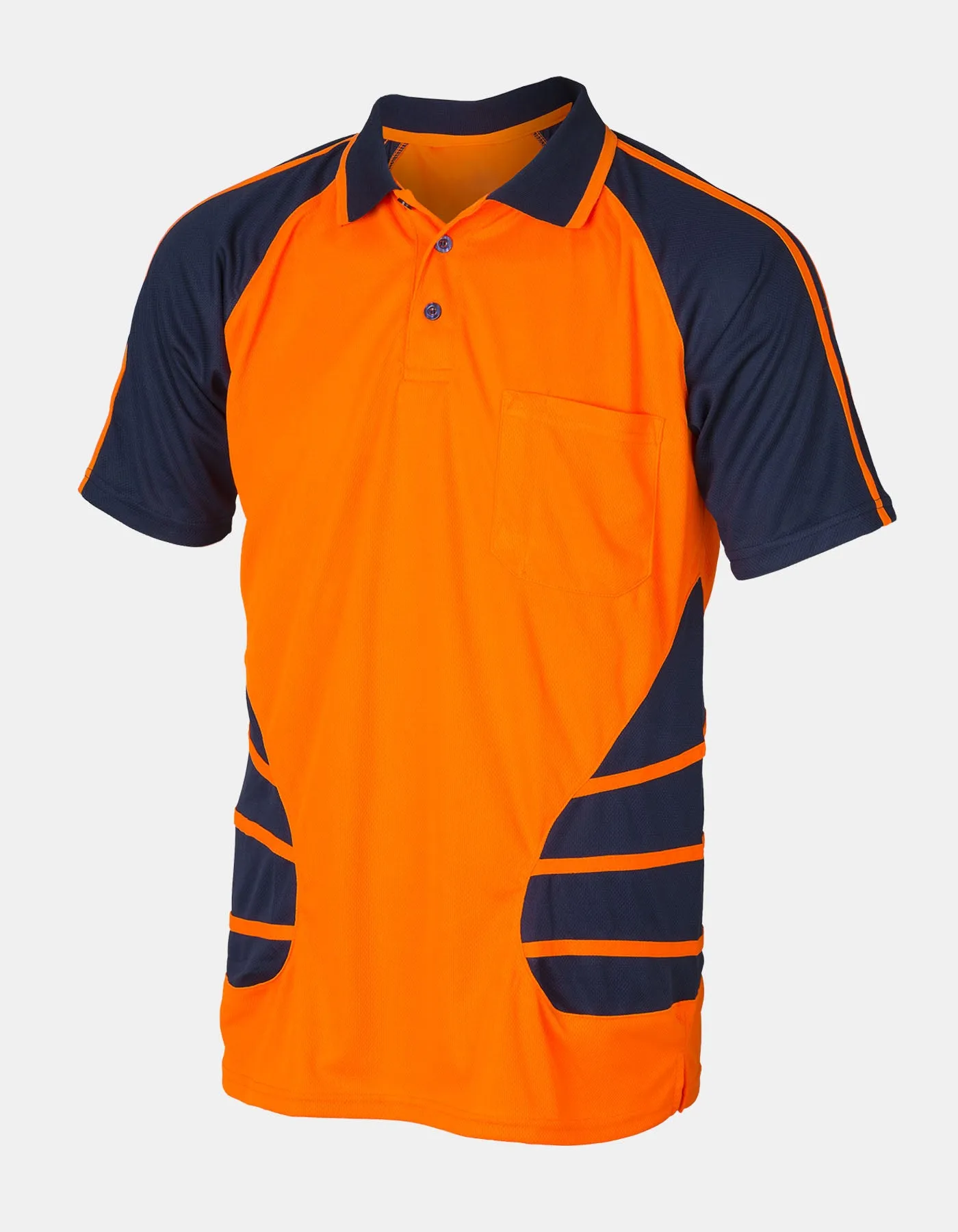 Hi-Viz Short Sleeve Polo Orange