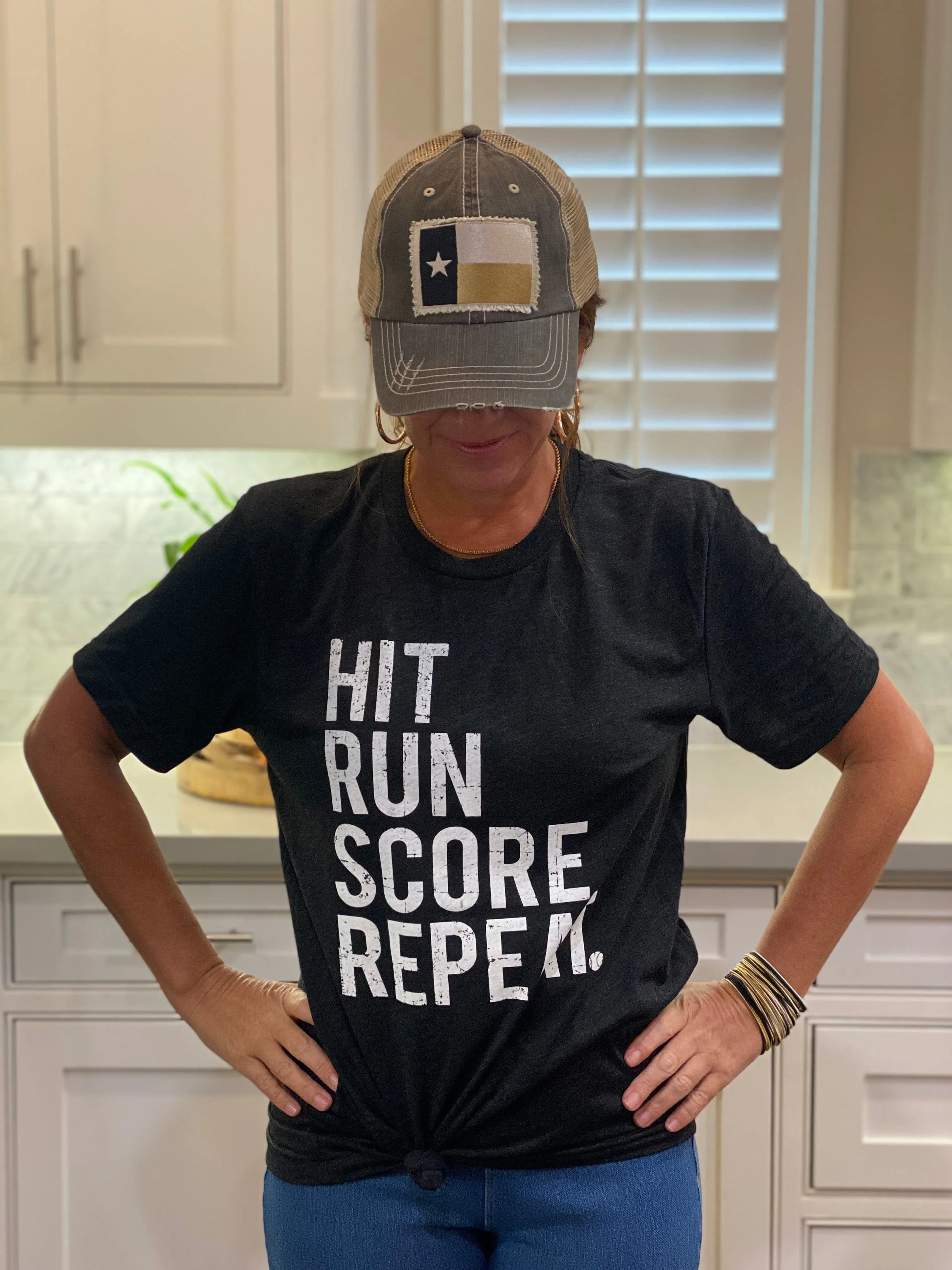 Hit Run Score Repeat Tee Shirt